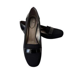 Bandolino Latera Wedge Loafers Flats 7 M Black NIB